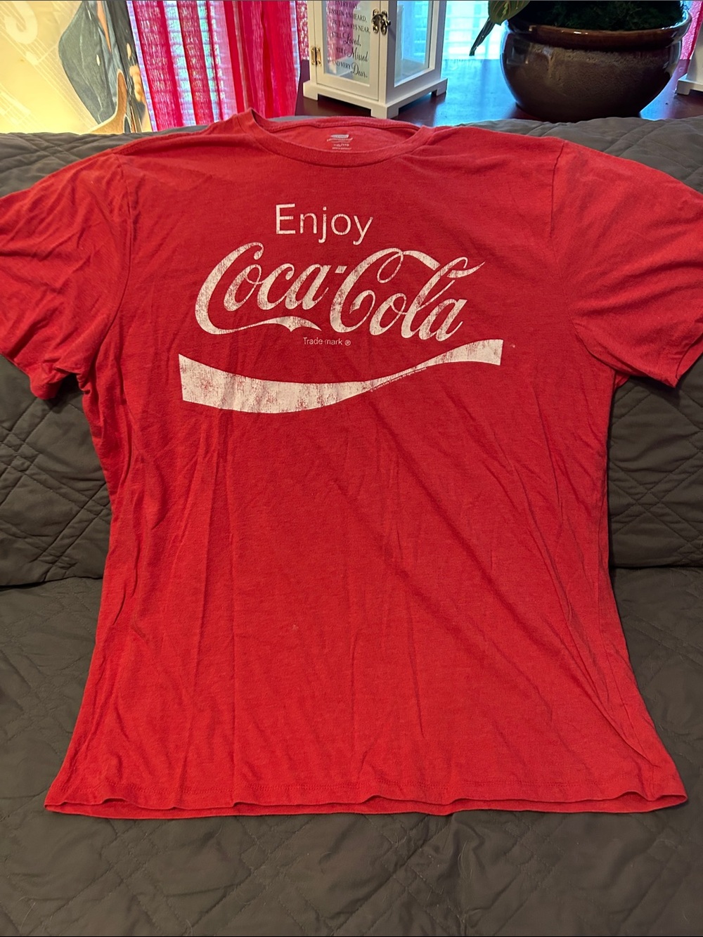 Coca Cola Red Short-Sleeve Tee with White Logo
